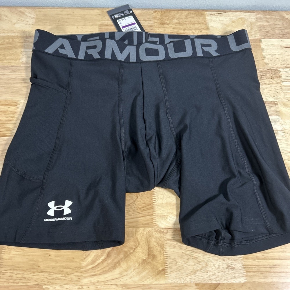 Under Armour Men's HeatGear Compression 6" Shorts Black  Size XXL 194513904068